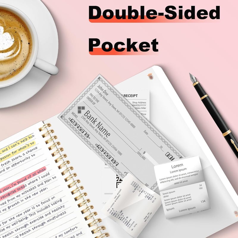 DMSVK 4 Pack A5 Spiral Journal Notebook, Lined Notebooks for Work, Note Taking, School, Writing, Spiral Bound Journaling Notebooks 8.3x5.8 Inch with Strap, Cute Notebooks for Women 57 Sheets - Image 4